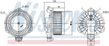 DMUCHAWA WNКTRZA FIAT SEDICI/SUZUKI SWIFT 06- NISSENS 87723