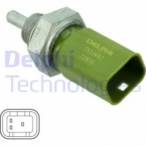 Датчик температури рідини охолодження RENAULT 1,2 16V 05- DELPHI TS10482 (фото 1)