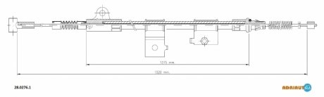 Трос зупиночних гальм ADRIAUTO 2802761