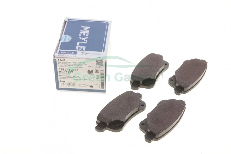 KLOCKI HAM. RENAULT T. ESPACE/MEGANE/SCENIC/TALISMAN 15- MEYLE 0252482016 (фото 1)