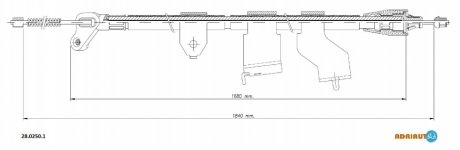 Трос зупиночних гальм ADRIAUTO 2802501