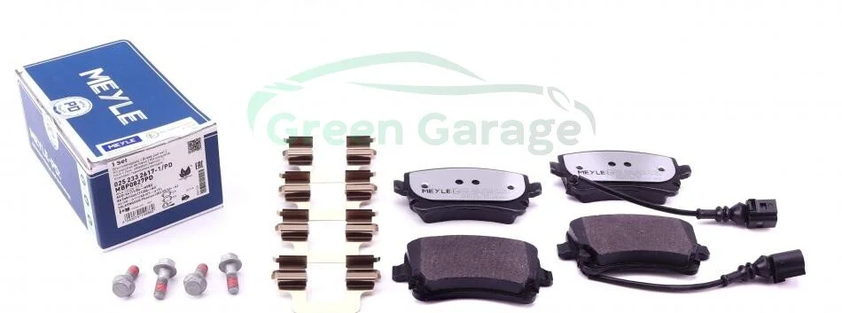 Колодки гальмівні VW T. T5 03- 1,9-3,2 Z 2 CZUJNIKAMI MEYLE 02523326171PD (фото 1)