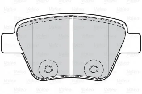 Гальмівні колодки дискові FIRST VW GOLF 10/08-11/12 RR VALEO 302134