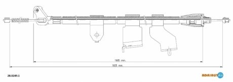 Трос зупиночних гальм ADRIAUTO 2802491