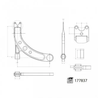 WAHACZ FIAT P. 500X 1,3-1,6 JEEP RENEGADE 14- PR DOLNY FEBI BILSTEIN 177837