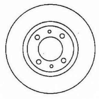 Диск гальмівний LAGUNA/SAFRANE 265mm /T/ /4 otwory/ JURID 561595JC