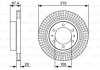 Диск гальмівний TOYOTA Hilux/Fortuner F 2,4-2,7 04>> BOSCH 0986479W47 (фото 1)