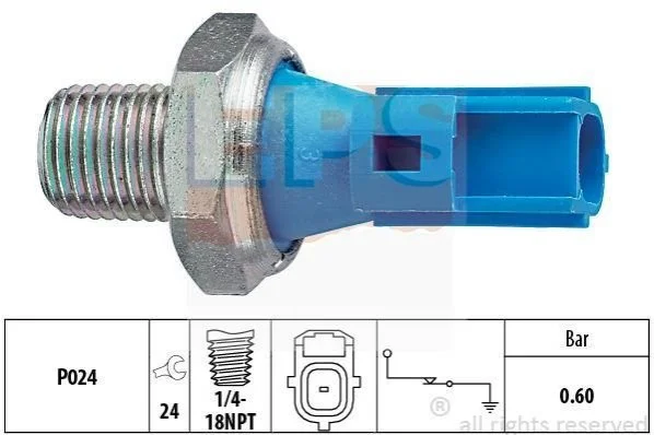 Датчик тиску масла Ford Mondeo,Transit 2.0-2.4D 00- EPS 1800147 (фото 1)