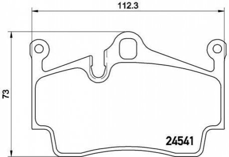 Колодки гальмівні PORSCHE BOXTER 04- CAYMAN 12- tyі BREMBO P65028