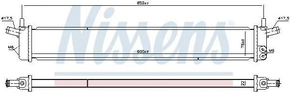 CHЈODNICA WODY TOYOTA AURIS 1,8H 12- NISSENS 646918 (фото 1)