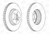 BMW Диск тормозной передн.3 E90,X1 E84 04- CHAMPION 562519CH1 (фото 1)