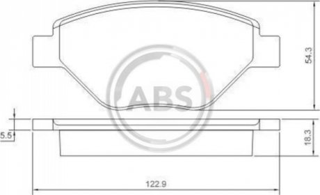 Колодки гальм.перед. Renault Megane II 1.4I 02.02- A.B.S. 37398