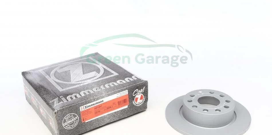 Диск гальмівний зад Audi A3/A4/A6 05-/VW Caddy III ZIMMERMANN 600323420 (фото 1)