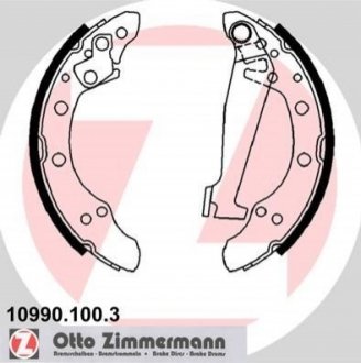 Гальмівні колодки барабан Skoda Fabia/VW Polo/Seat ZIMMERMANN 109901003