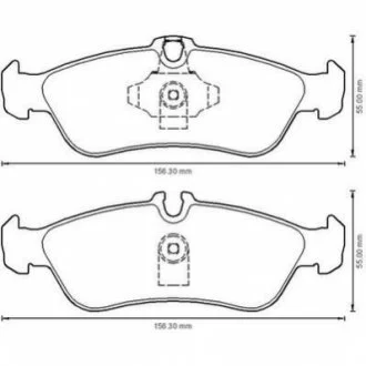 Колодки гальмівніMERCEDES SPRINTER VW LT /571910J/ JURID 573191J