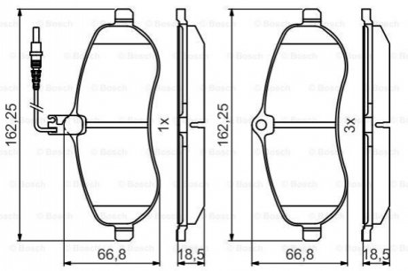 Торм.кол. пер..CITROEN Jumpy, FIAT Scudo 07- BOSCH 0986495460 (фото 1)