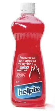 Розпалювач для дерева та вугілля рідкий (пляшка П HELPIX 4823075800018 (фото 1)