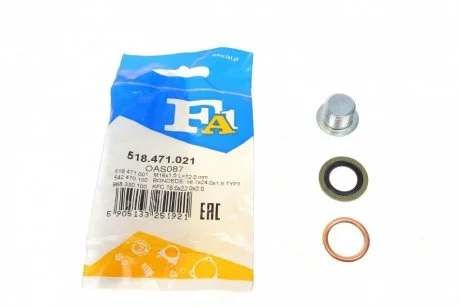 Пробка поддона масляного M16x1.5 L=12 (пр-во Fischer) Fischer Automotive One (FA1) 518471021