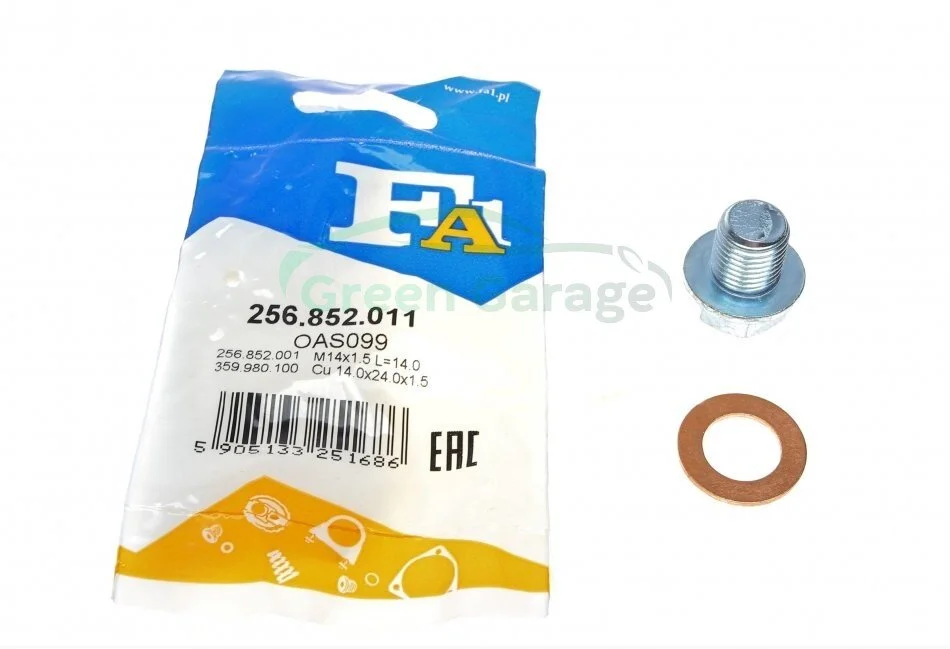 Пробка поддона масляного M14x1.5 L=14 (пр-во Fischer) Fischer Automotive One (FA1) 256852011 (фото 1)