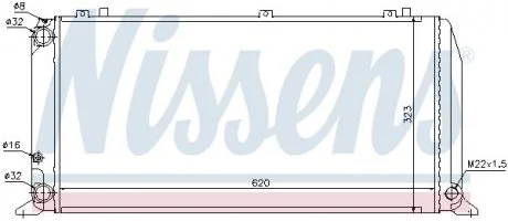 Радіатор наддуву NISSENS 96373