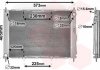 Радіатор, охолодження двигуна, модуль охлаждения Van Wezel 4300M405 (фото 2)