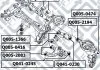 ОПОРА ШАРОВАЯ ЗАДН ВЕРХН ВАЖІЛЯ NISSAN PATHFINDER Q-fix Q0410230 (фото 4)