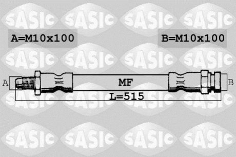 Гальмівний шланг SASIC 6600055