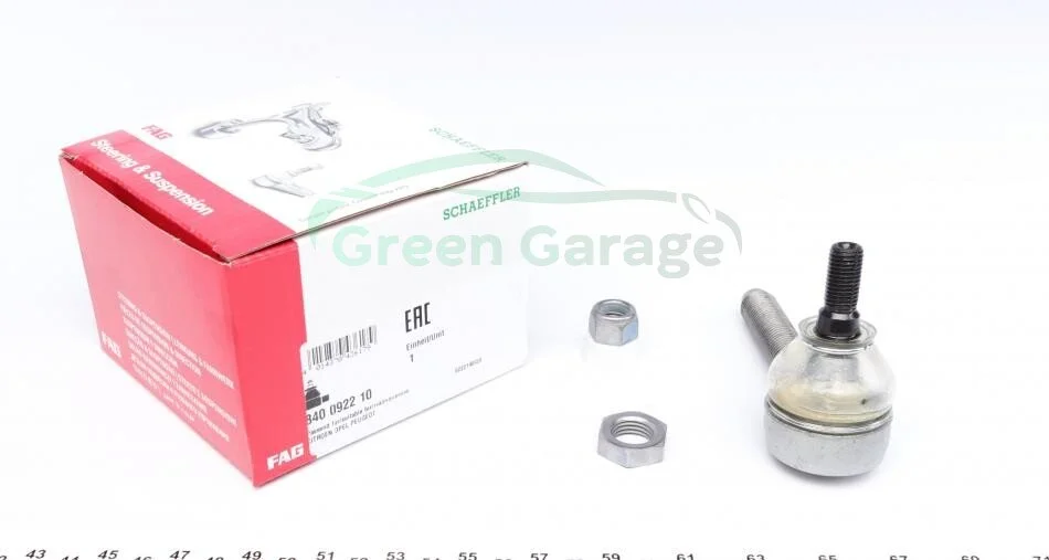 Накінечник рульової тяги PEUGEOT, CITROEN, OPEL, RENAULT (Старий номер 915904)(Вир-во) FAG 840092210 (фото 1)
