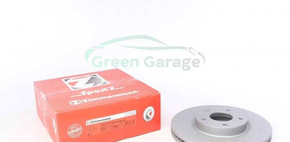 Диски пер.вентил.SPORT Mazda6 2013-,CX-5(297x28) ZIMMERMANN 370305052 (фото 1)