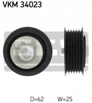 Паразитний / ведучий ролик, поліклиновий ремінь SKF VKM34023