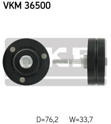 Паразитний / ведучий ролик, поліклиновий ремінь SKF VKM36500 (фото 1)