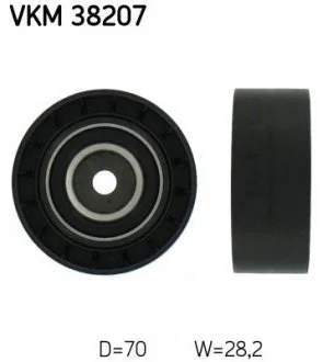 Паразитний / ведучий ролик, поліклиновий ремінь SKF VKM38207
