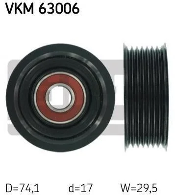 Направляючий ролик SKF VKM63006 (фото 1)