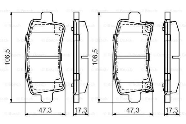 OPEL Тормозные колодки задн. Insignia 08- BOSCH 0986495444 (фото 1)
