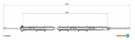 Тросик стояночного тормоза Adriauto ADRIAUTO 1102392
