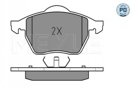Bremsbelagsatz, Scheibenbremse / Brake pad set MEYLE 0252162419PD