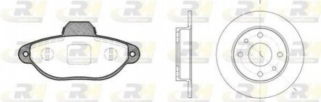Комплект тормозов, дисковый тормозной механизм ROADHOUSE 841400