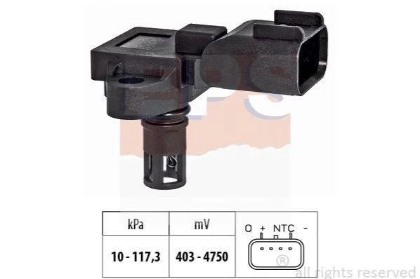 Датчик тиску впускного колектора Ford B-Max 1.4/1.4LPG 12-/Fiesta VI 1.4/1.4LPG 08- EPS 1993203 (фото 1)