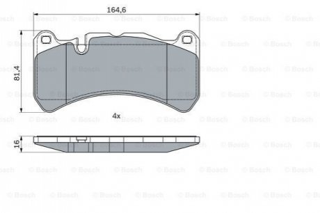 KLOCKI HAM. DB P. C209/A209/R171 5,4-6,2 02-10 BOSCH 0986494965