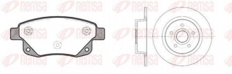 Комплект: 2 диска+ 4 колодки гальмівних REMSA 8125201