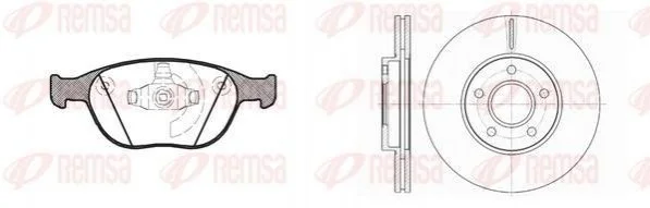 Комплект: 2 диска+ 4 колодки гальмівних REMSA 898400 (фото 1)