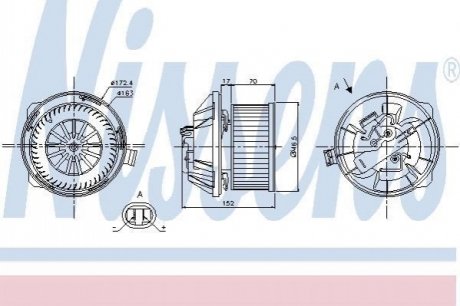 DMUCHAWA WN╩TRZA CITROEN C5 00- NISSENS 87065 (фото 1)