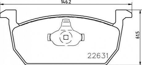 Гальмівні колодки дискові SEAT LEON 12- PRZÓD BREMBO P85167