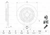 TARCZA HAM. VOLVO T. S60/S80/V60/V70/XC70 07- BOSCH 0986479E85 (фото 1)