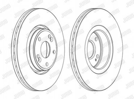 Диск гальмівний LAGUNA II ! 300mm 5otw JURID 562381JC1