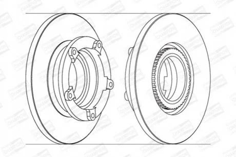 FORD Диск тормозной задн.Transit 06- CHAMPION 562638CH1