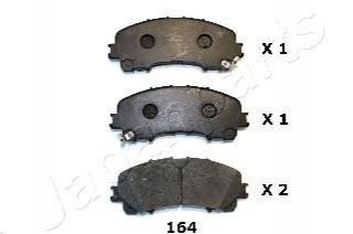 Колодки гальмівні NISSAN P. X TRAIL 1,6 13- JAPANPARTS PA164AF