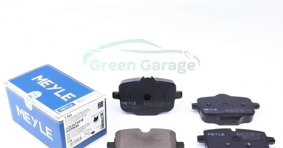 Колодки гальмівні BMW T. F10 525-550B/D 10- MEYLE 0252470318 (фото 1)
