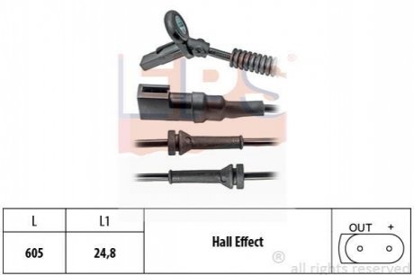 FORD Датчик ABS Transit Connect 1,8 02-. EPS 1960152