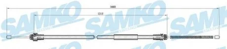 Тросовий привод, стоянкове гальмо SAMKO C0611B